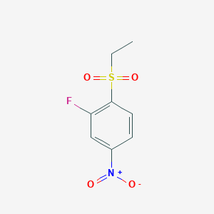 molecular formula C8H8FNO4S B1458179 1-(Ethanesulfonyl)-2-fluoro-4-nitrobenzene CAS No. 1190603-08-7