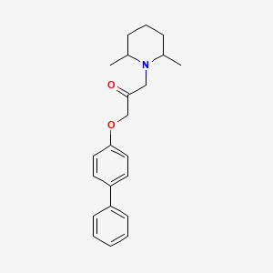 1-[([1,1'-Biphenyl]-4-yl)oxy]-3-(2,6-dimethylpiperidin-1-yl)propan-2-one