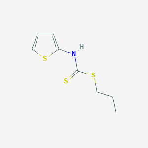 molecular formula C8H11NS3 B14581827 Propyl thiophen-2-ylcarbamodithioate CAS No. 61528-60-7