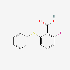molecular formula C13H9FO2S B1458190 2-Fluoro-6-(phenylsulfanyl)benzoic acid CAS No. 1504698-57-0