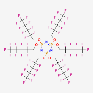 molecular formula C30H12F54N3O6P3 B1458191 Hexakis(1H,1H-nonafluoropentoxy)phosphazene CAS No. 1365808-69-0