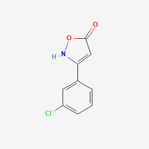 molecular formula C9H6ClNO2 B1458192 3-(3-Chlorophenyl)-1,2-oxazol-5-ol CAS No. 1354923-77-5