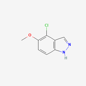 molecular formula C8H7ClN2O B1458195 4-Chloro-5-methoxy-1H-indazole CAS No. 1352395-04-0