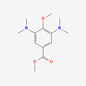 molecular formula C13H20N2O3 B14581973 Methyl 3,5-bis(dimethylamino)-4-methoxybenzoate CAS No. 61544-40-9