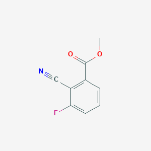 molecular formula C9H6FNO2 B1458208 Methyl 2-cyano-3-fluorobenzoate CAS No. 1261476-54-3