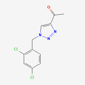 1-{1-[(2,4-dichlorophenyl)methyl]-1H-1,2,3-triazol-4-yl}ethan-1-one