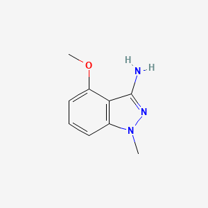 molecular formula C9H11N3O B1458215 4-methoxy-1-methyl-1H-indazol-3-amine CAS No. 1305711-34-5