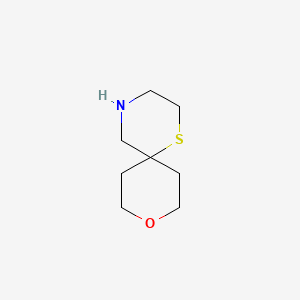 molecular formula C8H15NOS B1458219 9-Oxa-1-thia-4-azaspiro[5.5]undecane CAS No. 85392-92-3