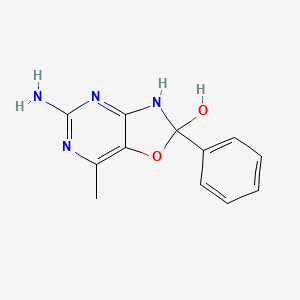 5-Amino-7-methyl-2-phenyl-2,3-dihydro[1,3]oxazolo[4,5-d]pyrimidin-2-ol