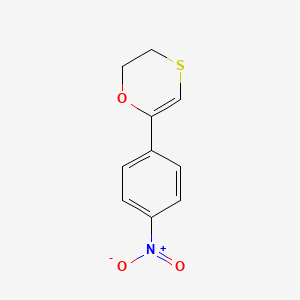 1,4-Oxathiin, 2,3-dihydro-6-(4-nitrophenyl)-