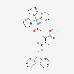 molecular formula C40H36N2O5 B1458223 Fmoc-N-Me-Gln(Trt)-OH CAS No. 1632075-13-8