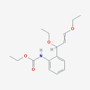 Ethyl [2-(1,3-diethoxyprop-2-en-1-yl)phenyl]carbamate