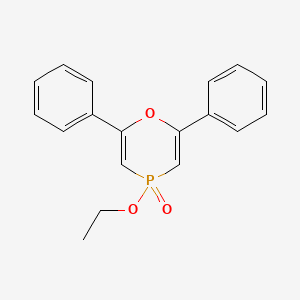 4-Ethoxy-2,6-diphenyl-4H-1,4lambda~5~-oxaphosphinin-4-one