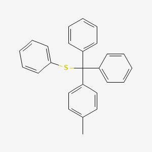 Benzene, 1-[diphenyl(phenylthio)methyl]-4-methyl-