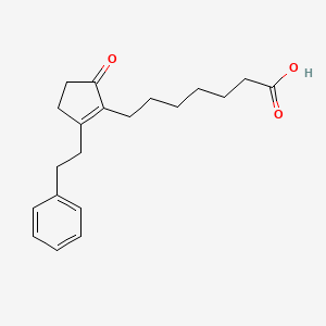 7-[5-Oxo-2-(2-phenylethyl)cyclopenten-1-yl]heptanoic acid