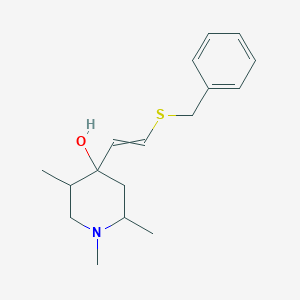 4-[2-(Benzylsulfanyl)ethenyl]-1,2,5-trimethylpiperidin-4-ol