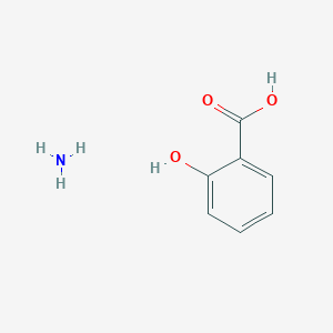 molecular formula C7H9NO3 B145823 苯甲酸, 2-羟基-, 一铵盐 CAS No. 528-94-9