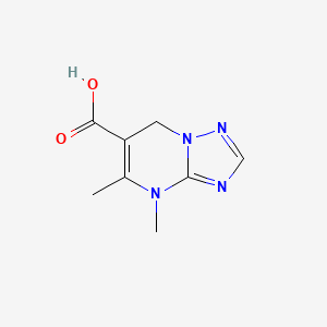 molecular formula C8H10N4O2 B1458236 4,5-dimethyl-4H,7H-[1,2,4]triazolo[1,5-a]pyrimidine-6-carboxylic acid CAS No. 1564571-59-0