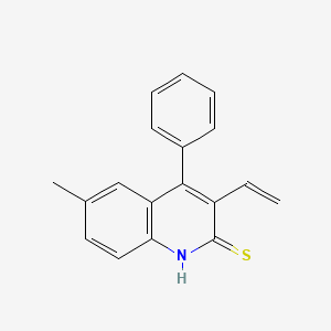 3-ethenyl-6-methyl-4-phenyl-1H-quinoline-2-thione