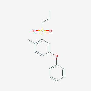 1-Methyl-4-phenoxy-2-(propane-1-sulfonyl)benzene