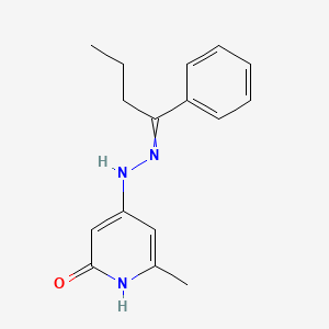 6-Methyl-4-[2-(1-phenylbutylidene)hydrazinyl]pyridin-2(1H)-one