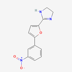 2-[5-(3-Nitrophenyl)furan-2-yl]-4,5-dihydro-1H-imidazole