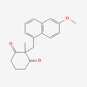 2-[(6-Methoxynaphthalen-1-yl)methyl]-2-methylcyclohexane-1,3-dione