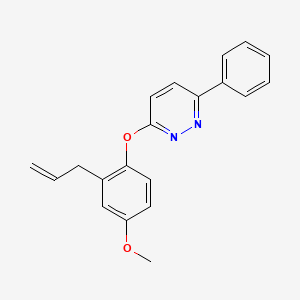 3-[4-Methoxy-2-(prop-2-en-1-yl)phenoxy]-6-phenylpyridazine