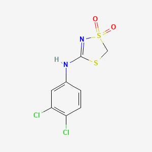 3-(3,4-Dichloroanilino)-1lambda~6~,4,2-dithiazole-1,1(5H)-dione