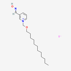 1-[(Dodecyloxy)methyl]-3-[(hydroxyimino)methyl]pyridin-1-ium iodide