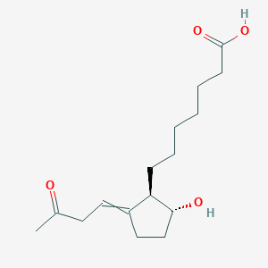 7-[(1R,2R)-2-hydroxy-5-(3-oxobutylidene)cyclopentyl]heptanoic acid