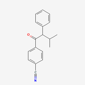 4-(3-Methyl-2-phenylbutanoyl)benzonitrile