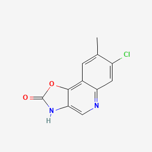 7-Chloro-8-methyl[1,3]oxazolo[4,5-c]quinolin-2(3H)-one