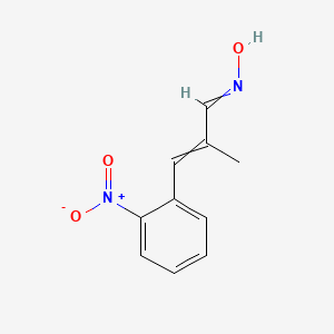 N-[2-Methyl-3-(2-nitrophenyl)prop-2-en-1-ylidene]hydroxylamine