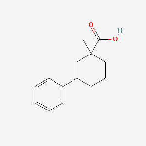 1-Methyl-3-phenylcyclohexane-1-carboxylic acid