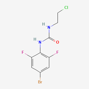 molecular formula C9H8BrClF2N2O B1458260 N-(4-bromo-2,6-difluorophenyl)-N'-(2-chloroethyl)urea CAS No. 1427460-69-2