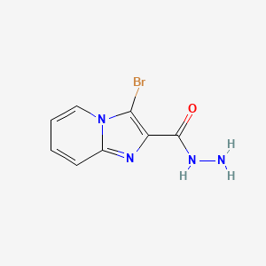 molecular formula C8H7BrN4O B1458261 3-Bromoimidazo[1,2-a]pyridine-2-carbohydrazide CAS No. 1355170-89-6