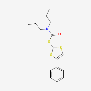 S-(4-Phenyl-2H-1,3-dithiol-2-yl) dipropylcarbamothioate