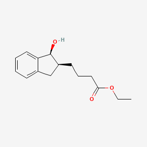 ethyl 4-[(1S,2S)-1-hydroxy-2,3-dihydro-1H-inden-2-yl]butanoate