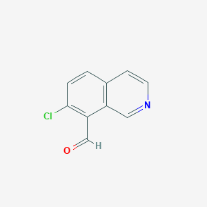 molecular formula C10H6ClNO B1458263 7-Chloroisoquinoline-8-carbaldehyde CAS No. 1416714-26-5