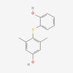 4-[(2-Hydroxyphenyl)sulfanyl]-3,5-dimethylphenol