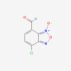 7-Chloro-3-oxido-2,1,3-benzoxadiazol-3-ium-4-carbaldehyde