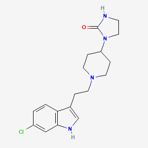 1-{1-[2-(6-Chloro-1H-indol-3-yl)ethyl]piperidin-4-yl}imidazolidin-2-one