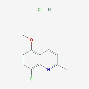 molecular formula C11H11Cl2NO B1458269 8-Chloro-5-methoxy-2-methylquinoline hydrochloride CAS No. 1461709-36-3
