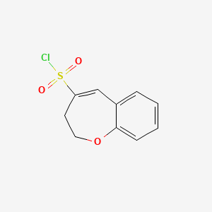 molecular formula C10H9ClO3S B1458270 2,3-Dihydro-1-benzoxepine-4-sulfonyl chloride CAS No. 1602704-82-4