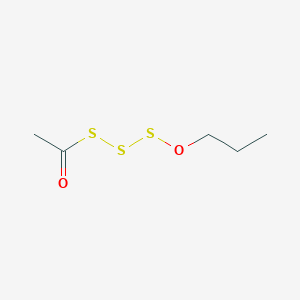 1-(Propoxytrisulfanyl)ethan-1-one