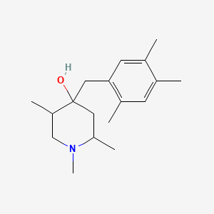 1,2,5-Trimethyl-4-(2,4,5-trimethylbenzyl)piperidin-4-ol