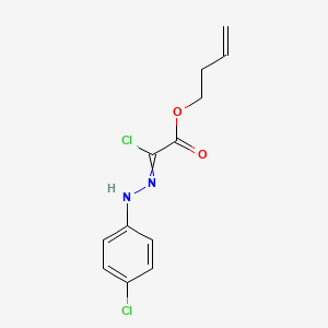 But-3-en-1-yl chloro[2-(4-chlorophenyl)hydrazinylidene]acetate