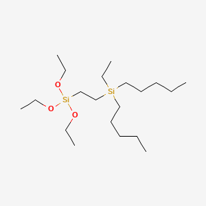 Ethyl(dipentyl)[2-(triethoxysilyl)ethyl]silane