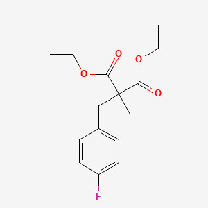 molecular formula C15H19FO4 B1458277 Diethyl 2-(4-fluorobenzyl)-2-methylmalonate CAS No. 1108187-27-4
